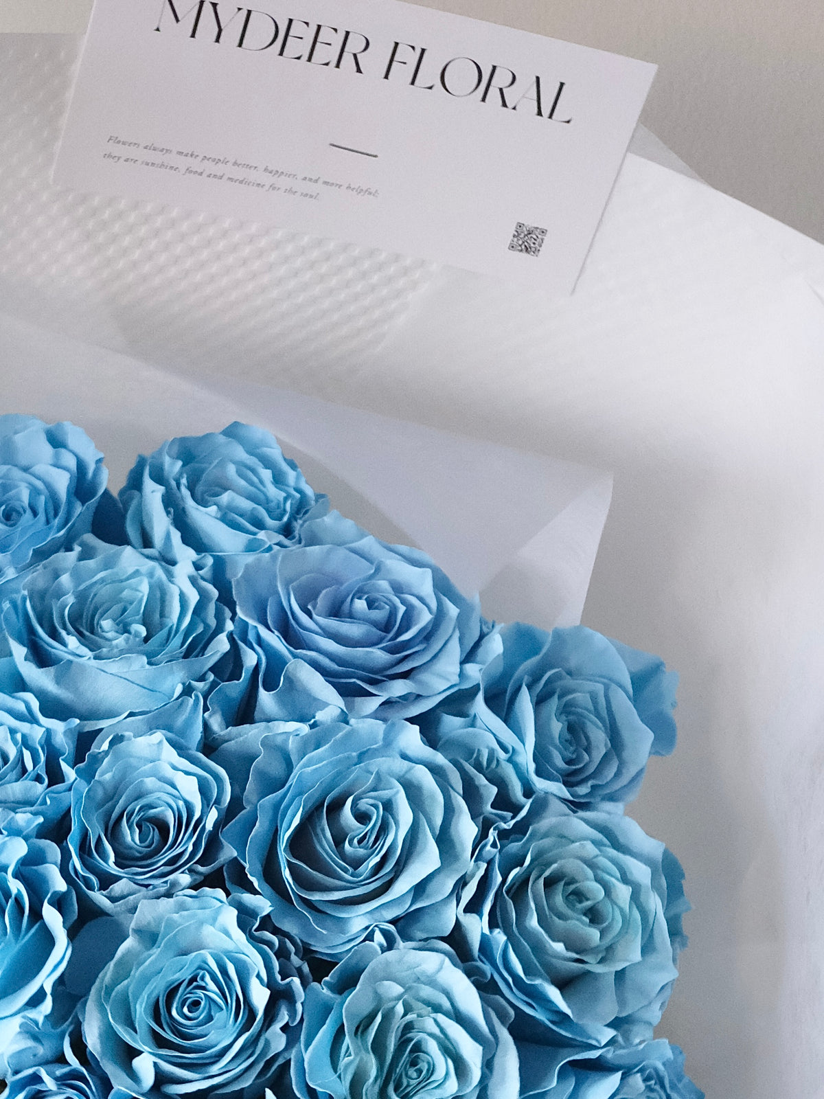 冰蓝玫瑰花束｜Ice Blue Rose Bouquet