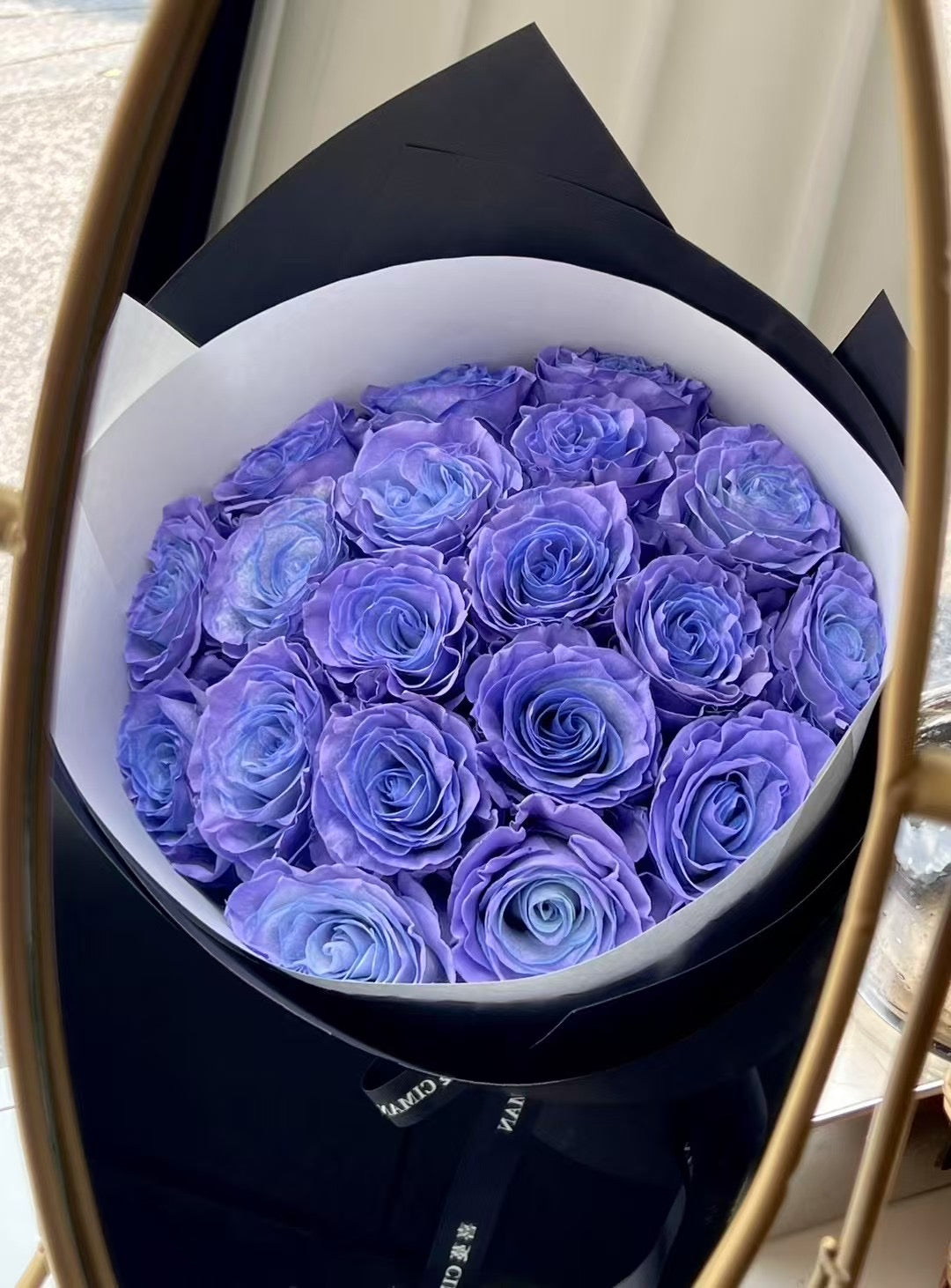 《薰衣草》玫瑰花束｜Blue Lavender Rose Bouquet