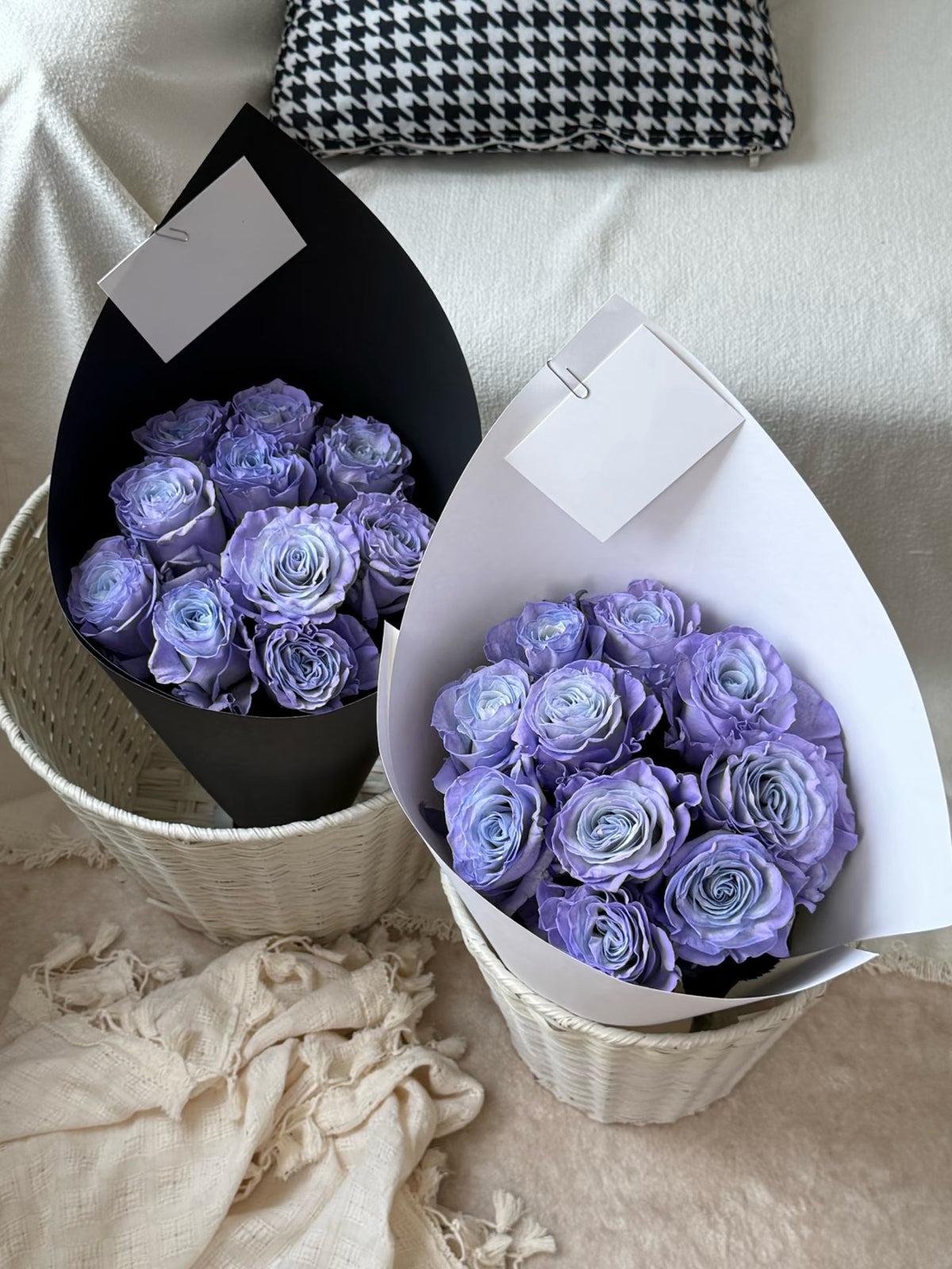 《薰衣草》玫瑰花束｜Blue Lavender Rose Bouquet