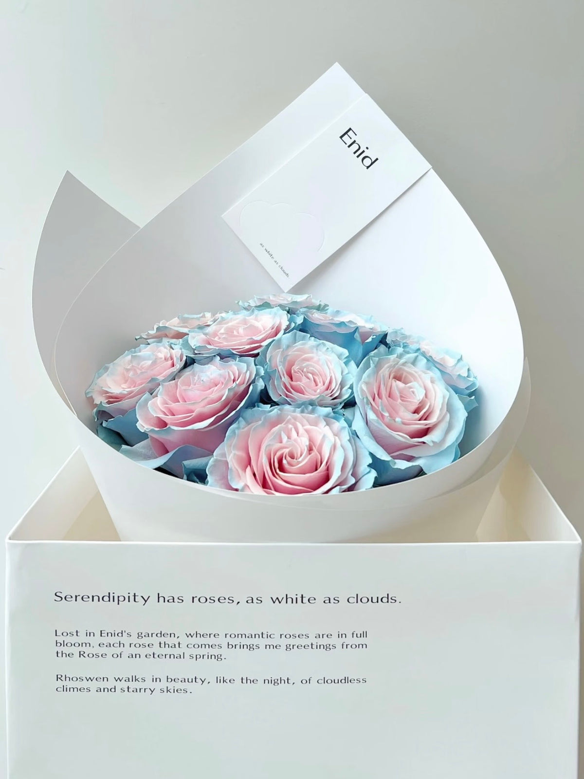粉蓝宝贝玫瑰花束｜Baby Blue Rose Bouquet