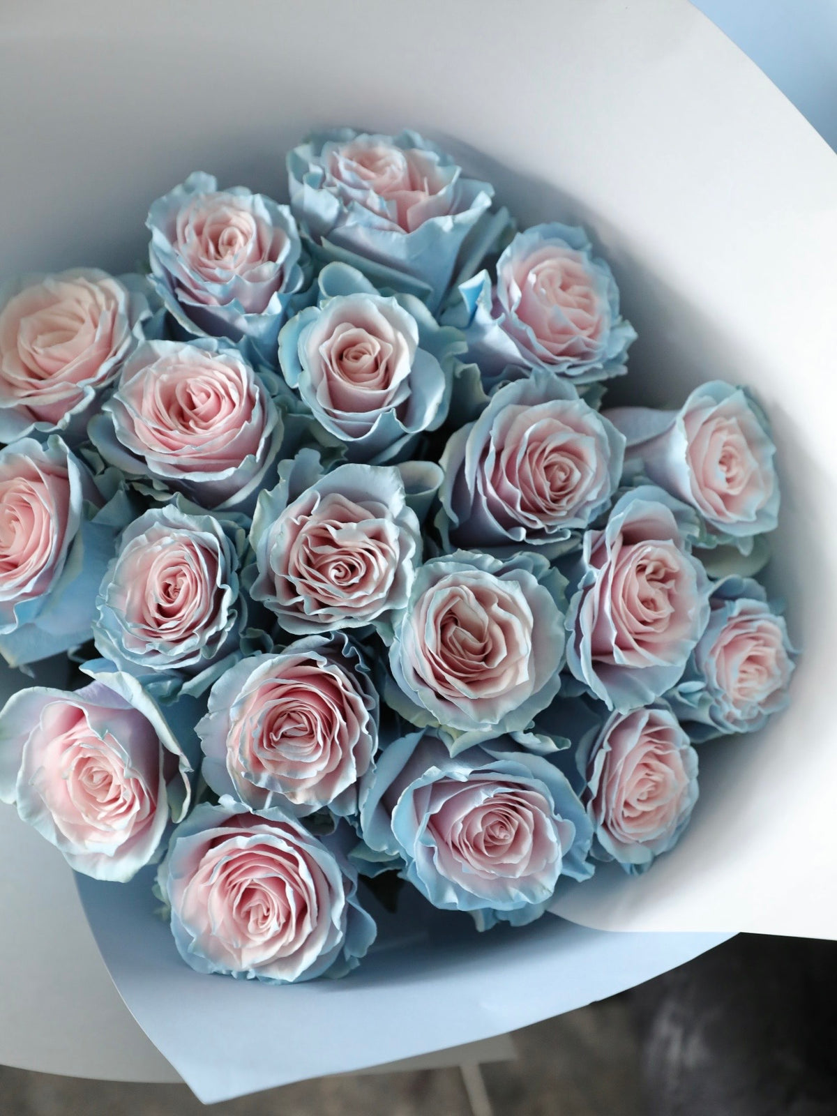 粉蓝宝贝玫瑰花束｜Baby Blue Rose Bouquet