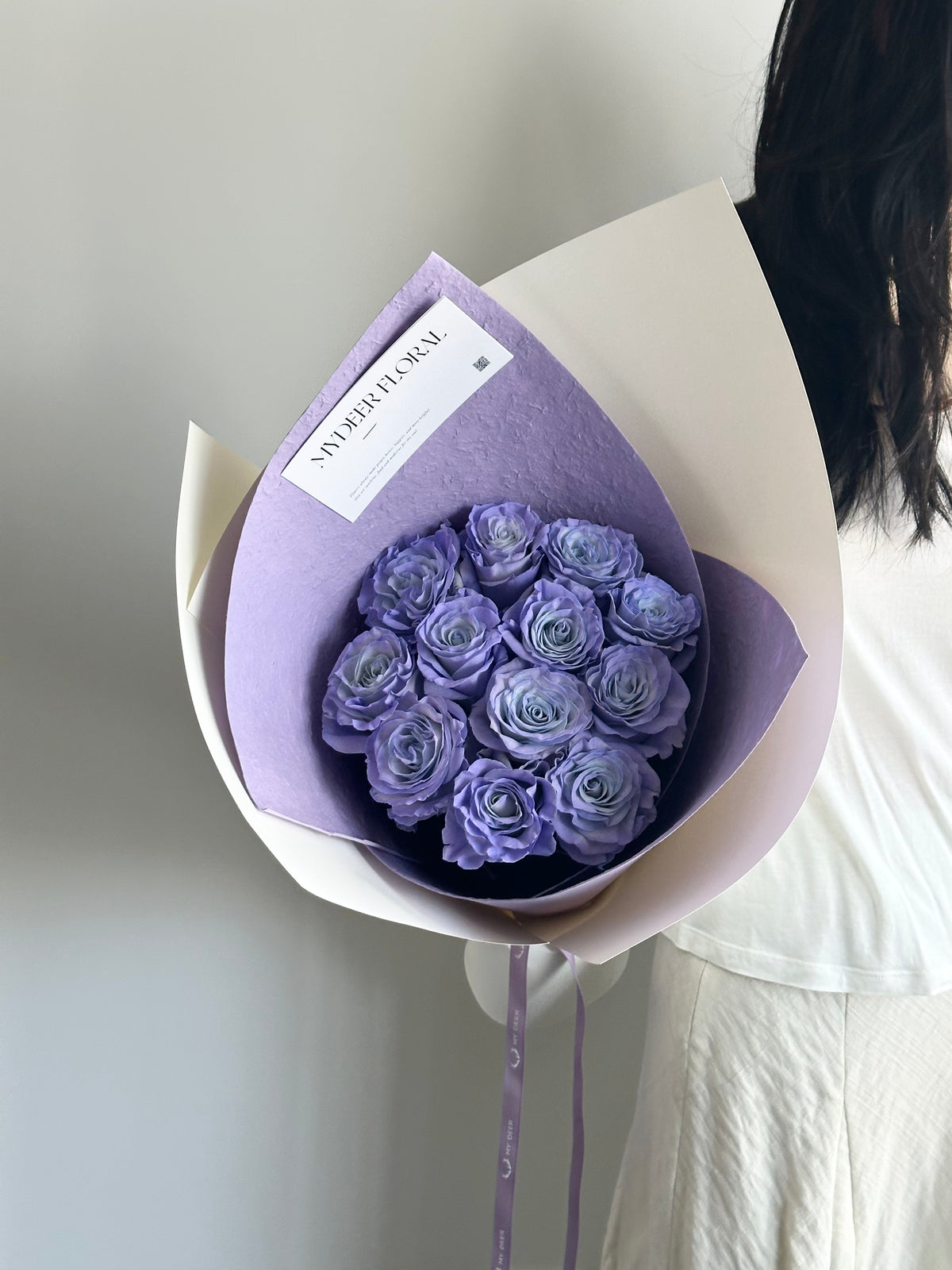 紫雾海玫瑰花束｜Blue Lavender Rose Bouquet
