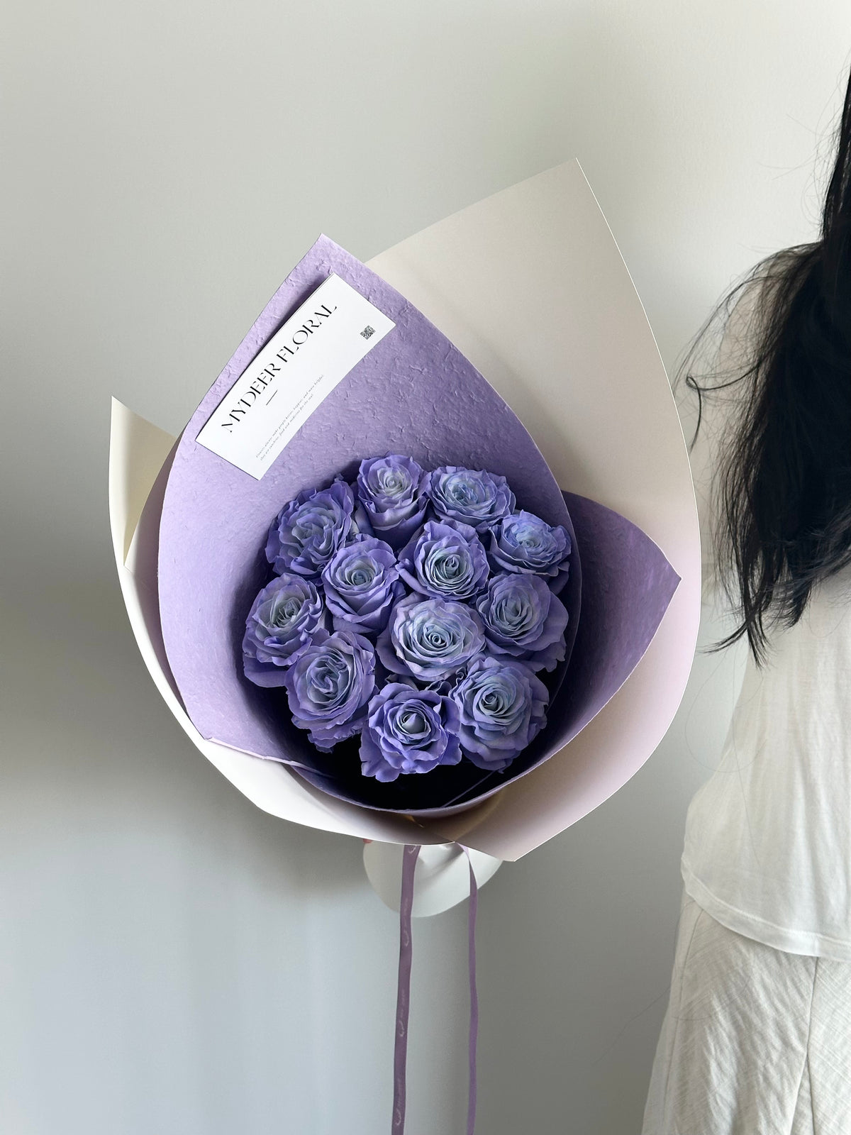 紫雾海玫瑰花束｜Blue Lavender Rose Bouquet