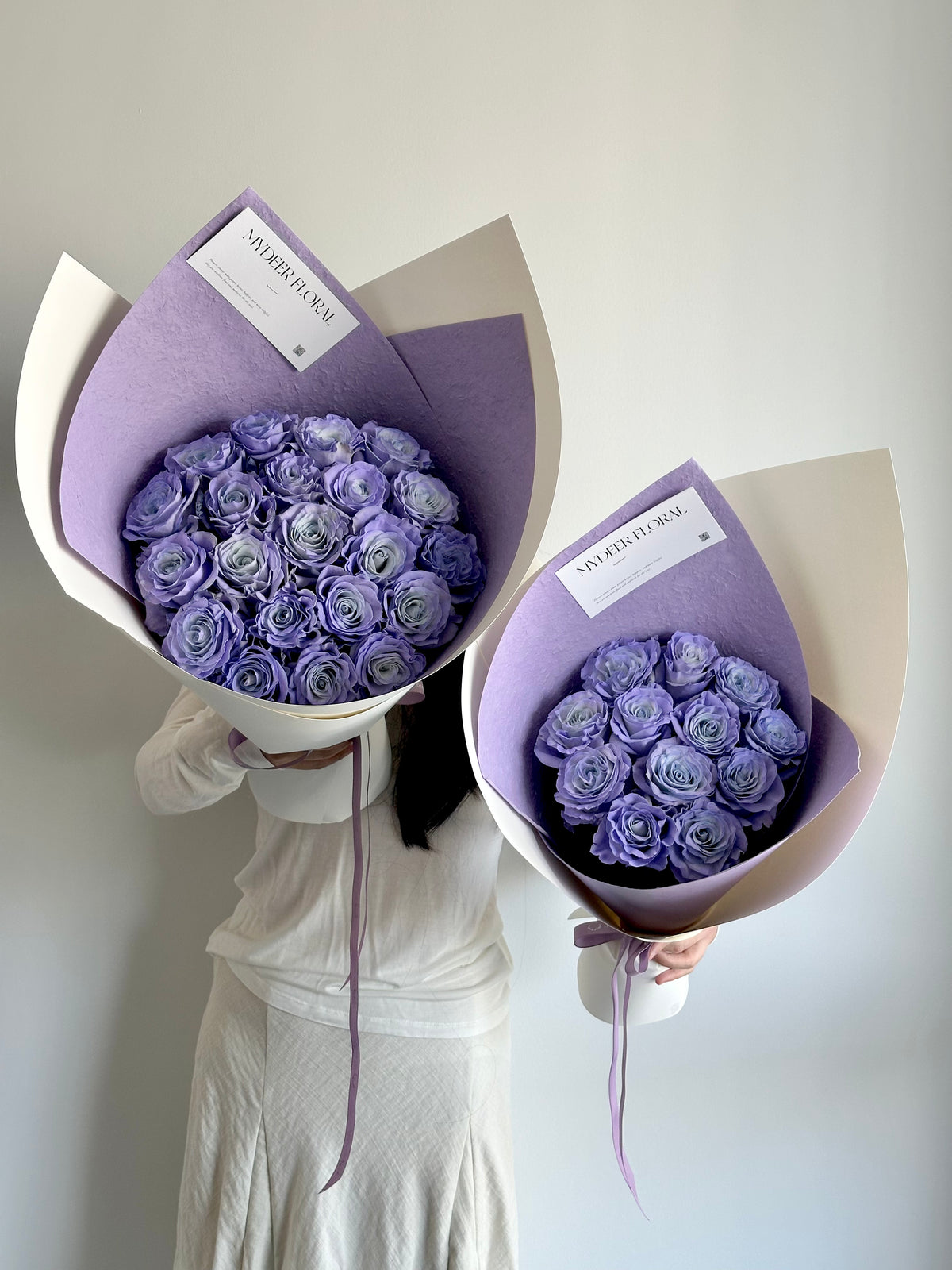 紫雾海玫瑰花束｜Blue Lavender Rose Bouquet