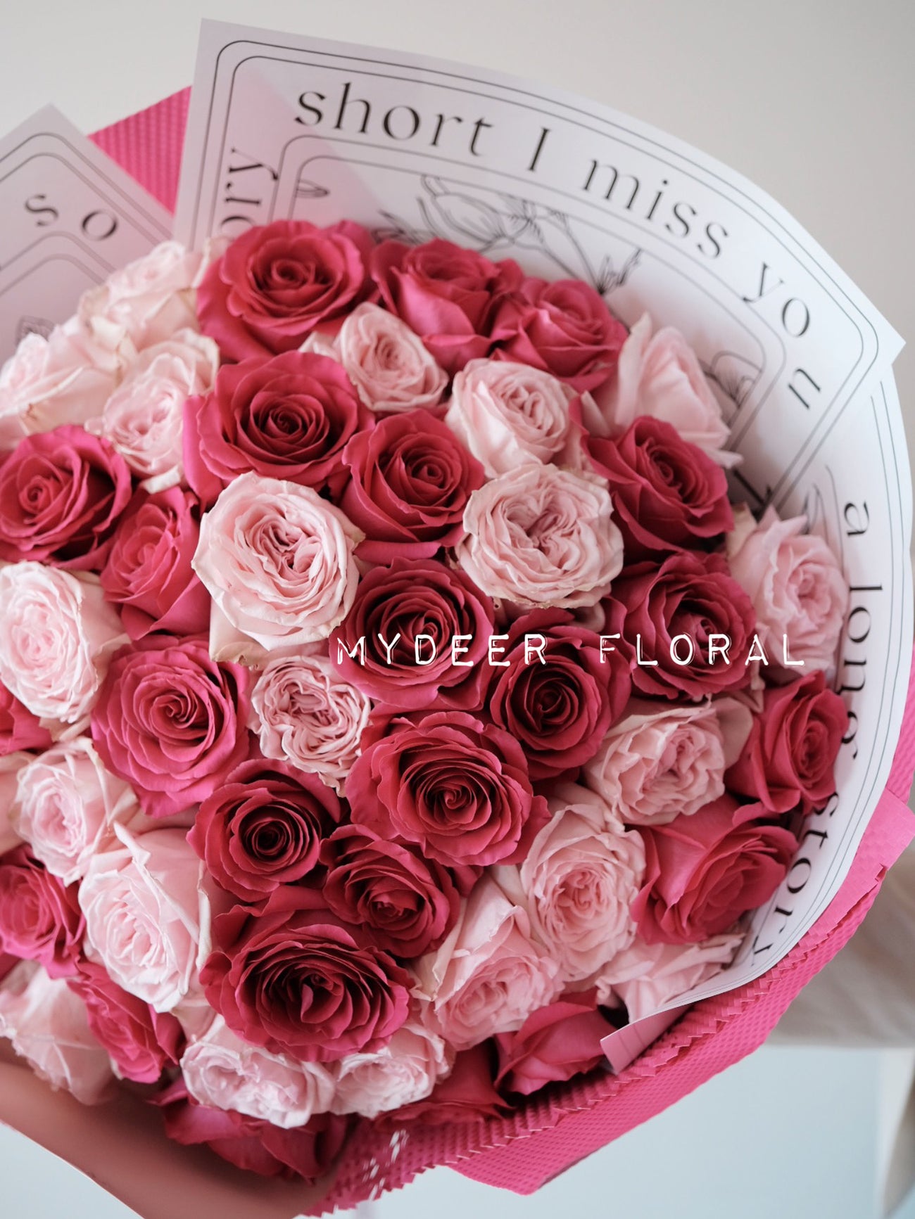 拼色玫瑰花束 | Mixed Roses Bouquet