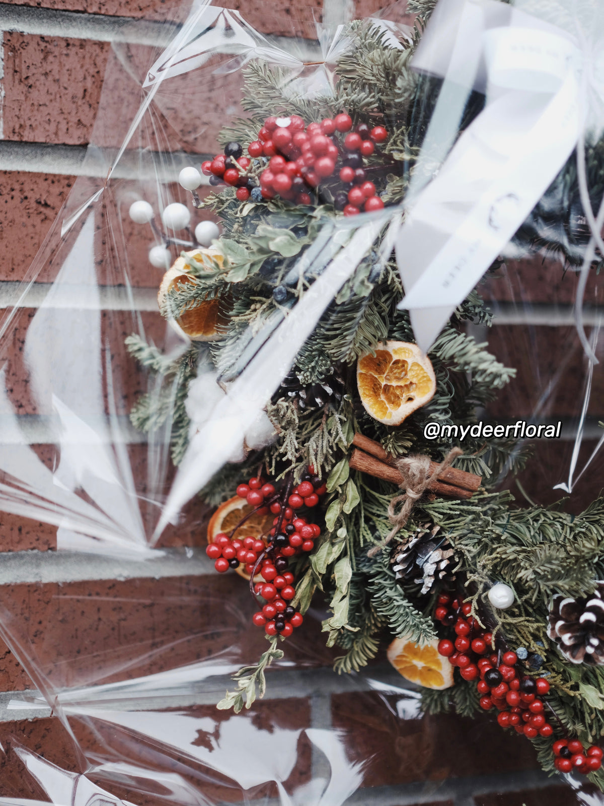 诺贝松森系圣诞花环 | Xmas Wreath