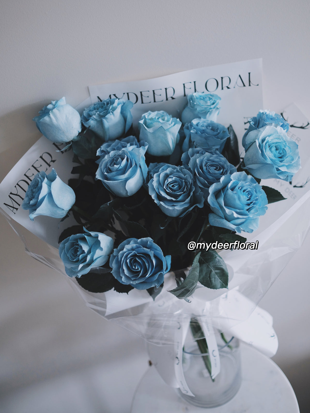 冰蓝玫瑰花束｜Ice Blue Rose Bouquet